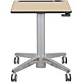 Ergotron Mobile Desk - Maple Top - 15 lb Capacity - 27" Table Top Width x 20.50" Table Top Depth - Assembly Required 1 thumbnail image