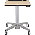 Ergotron Mobile Desk - For - Table TopMaple Top - 15 lb Capacity - 27" Table Top Width x 20.50" Table Top Depth - Assembly Required