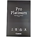 Canon Pro Platinum Photo Paper, 13" x 19", 98 (U.S.) Brightness, 80 Lb, White, Pack Of 10 Sheets