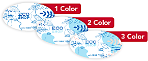 1, 2 Or 3 Color Custom Printed Labels And Stickers, Oval, 1-5/8" x 3", Box Of 250 1 thumbnail image