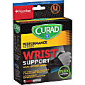 Curad Microban Universal Wrist Support - Latex-free, Antimicrobial, Anti-bacterial - 1.5"5.1" - Black 1 thumbnail image