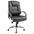 Alera® Ravino VL685 Big & Tall High-Back Swivel/Tilt Bonded Leather Chair, Black