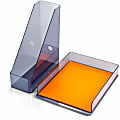 Officemate 26115 Recycled Desktop Set, Letter Tray and Magazine File, Gray - Desktop - Front Loading, Durable, Sturdy - Translucent Gray - Plastic 1 thumbnail image