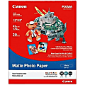Canon® Matte Photo Paper, 13" x 19", White, Pack Of 20 Sheets 1 thumbnail image