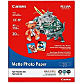 Canon® Matte Photo Paper, 13" x 19", White, Pack Of 20 Sheets