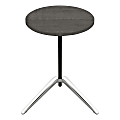 Lorell® Guest Area Round Top Accent Table, Charcoal 1 thumbnail image