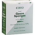 Medline Sterile Gauze Sponges - 12 Ply - 4" Width x 4" Length - White - Cotton, Mesh, Woven - 50/Box - 24 / Carton 1 thumbnail image