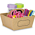 Teacher Created Resources Burlap Storage Caddy - External Dimensions: 6" Length x 9" Width x 9" Height - Brown - For Marker, Calculator, Timer, Marker - 1 Each 1 thumbnail image