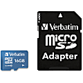 Verbatim 16GB Tablet microSDHC Memory Card, UHS-1 Class 10 Blue - UHS-1/Class 10 - Blue - 1pk