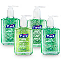 PURELL® Advanced Hand Sanitizer Soothing Gel, Fresh Scent,  8 fl oz Pump Bottle, 4/CT