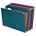 Pendaflex® Reinforced Polylaminate Hanging File Folders, 3/4" Expansion, Letter Size, 1/5 Tab Cut, Assorted Colors, Box Of 20 Folders