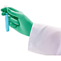 Medline Professional Latex Exam Gloves - X-Small Size - Latex - Green - Textured, Stretchable, Beaded Cuff, Powder-free, Non-sterile - For Laboratory Application - 100 / Box - 9.50" Glove Length