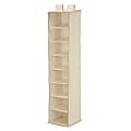 Honey-Can-Do 8-Shelf Hanging Vertical Closet Organizer, 54"H x 12"W x 12"D, Natural 1 thumbnail image