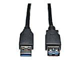 Eaton Tripp Lite Series USB 3.0 SuperSpeed Extension Cable (A M/F), Black, 6 ft. (1.83 m) - USB extension cable - USB Type A (F) to USB Type A (M) - USB 3.0 - 6 ft - black