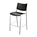 Mayline® Escalate Series Stackable Stool, Black/Silver, Set Of 2 1 thumbnail image