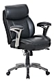 Serta® Smart Layers™ Siena Ergonomic Bonded Leather Mid-Back Manager's Chair, Black