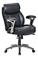 Serta® Smart Layers™ Siena Ergonomic Bonded Leather Mid-Back Manager's Chair, Black 1 thumbnail image