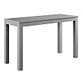 Ameriwood™ Home Large Parsons 48"W Writing Desk With 2 Drawers, Gray 1 thumbnail image