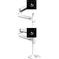 Ergotron Desk Mount for Monitor - White - 2 Display(s) Supported - 40" Screen Support - 40 lb Load Capacity - 75 x 75, 100 x 100