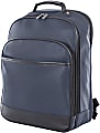 Bugatti Gin & Twill Textured Vegan Leather Backpack With 15.6" Laptop Pocket, Navy