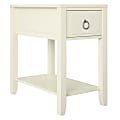 Ameriwood™ Home Novogratz Her Majesty Narrow Side Table, 24”H x 13-13/16”W x 23-5/8”D, White 1 thumbnail image