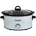 Brentwood SC-140W Scallop Pattern 4.5 Quart Slow Cooker, White - 220 W1.13 gal - Cooking - White 1 thumbnail image