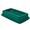Suncast Commercial Dual-Action Swing-Top Waste Container Lid, 23-Gallon, Green 1 thumbnail image