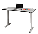Safco® Electric 60"W Height-Adjustable Table Top, Rectangular, Gray