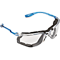 3M Virtua CCS Protective Eyewear - Ultraviolet Protection - Blue - Clear Lens - Comfortable, Wraparound Lens, Lightweight, Corded, Anti-fog - 1 Each