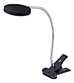 Bostitch® Metal Gooseneck Clamp-On LED Desk Lamp, 13-9/16"H, Black