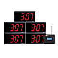 Pyramid™ Time Systems Clock In A Box Bundle, Digital, 4-Digit, Pack Of 5 1 thumbnail image