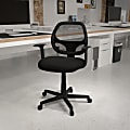 Flash Furniture Flash Fundamentals Mesh Mid-Back Task Chair, Black 1 thumbnail image