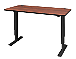 Safco® Electric 72"W Height-Adjustable Table Top, Rectangular, Cherry