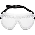3M Large GoggleGear Safety Goggles - Lightweight, Comfortable, Scratch Resistant, Fog Resistant, Chemical Resistant, Adjustable Headband, Ventilation - Large Size - Clear, Clear - 1 Each
