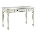 Office Star™ Country Meadows 48"W Writing Desk, Antique White 1 thumbnail image