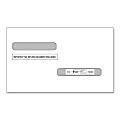ComplyRight Double-Window Envelopes For 4-Up W-2 Form 5216 And 1099-R Form 5175 Blank Laser Tax Forms, 5 5/8" x 9", White, Pack Of 100