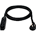 QVS 3-Outlet 3-Prong 10ft Right-Angle Flat Power Extension Cord -  - PC3RX10 1 thumbnail image