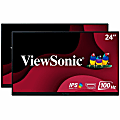 ViewSonic® VA2456 24" 1080p IPS Head-Only Monitors, Set Of 2