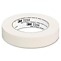 3M 2214 Paper Masking Tape - 0.94" Width x 60 yd Length - 3" Core - Crepe Paper Backing - Pressure Sensitive, Easy Tear, Residue-free - 36 Roll - Tan