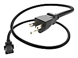 Unirise Power cable - power IEC 60320 C13 to NEMA 5-15P (M) - AC 110 V - 10 ft - black - North America 1 thumbnail image