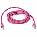 Belkin Cat. 6 UTP Patch Cable - RJ-45 Male - RJ-45 Male - 1ft - Pink 1 thumbnail image