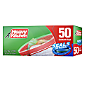 Heavy Kitchen Storage Bags, Zipper, Sandwich, 0.15 Gallon, Clear, Total Qty 50 1 thumbnail image