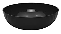 Cambro Camwear Round Ribbed Bowls, 23", Black, Set Of 4 Bowls