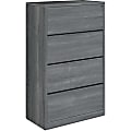 HON® 10500 36"D Lateral 4-Drawer File Cabinet, Gray