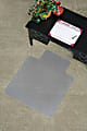 ES Robbins Everlife Chairmat with Lip - Carpeted Floor - 48" Length x 36" Width x 0.75" Thickness - Lip Size 10" Length x 20" Width - Vinyl - Clear 1 thumbnail image