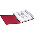 Smead Poly Envelope Document Holders For 3-Ring Binders, 1-1/4" Capacity, Clear, Pack Of 3 1 thumbnail image