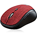 Adesso iMouse S80R - Wireless Fabric Optical Mini Mouse (Red) - Optical - Wireless - Radio Frequency - IMOUSES80R 1 thumbnail image