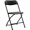 Samsonite® 2200 Series Injection-Molded Stackable Folding Chairs, Black, Set Of 10 1 thumbnail image