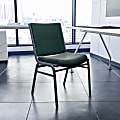 Flash Furniture HERCULES Series Stack Accent Chair, Green Patterned Fabric/Silvervein Frame 1 thumbnail image