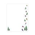 Geo Studios Holiday-Themed Letterhead Paper, 8-1/2" x 11", Ski Getaway, Pack Of 70 Sheets 1 thumbnail image